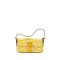 FENDI BAGUETTE 1997 CANVAS VETRIFICATO/FF VERTIGO PRINT GHW