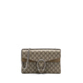 GUCCI DIONYSUS SHOULDER BAG GG SUPREME CANVAS / SUEDE LEATHER BEIGE SHW