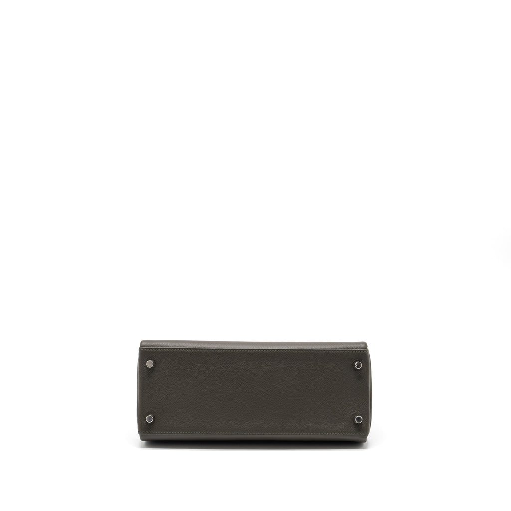 HERMES KELLY 28 EVERCOLOR VERT DE GRIS SHW