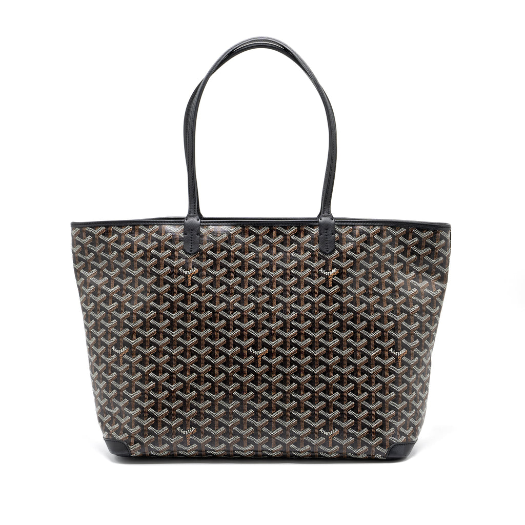 GOYARD ARTOIS TOTE GOYARDINE CANVAS BLACK SHW