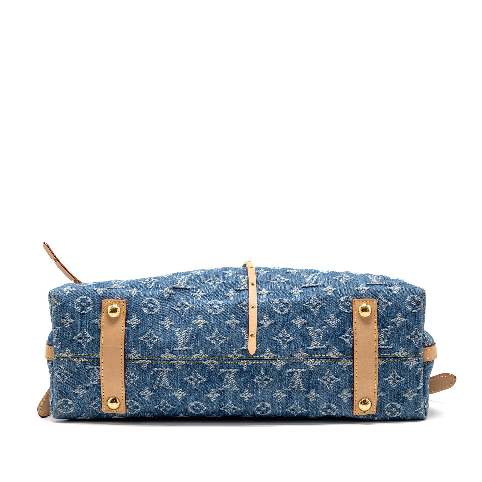 LOUIS VUITTON CARRYALL MM MONOGRAM DENIM BLUE GHW