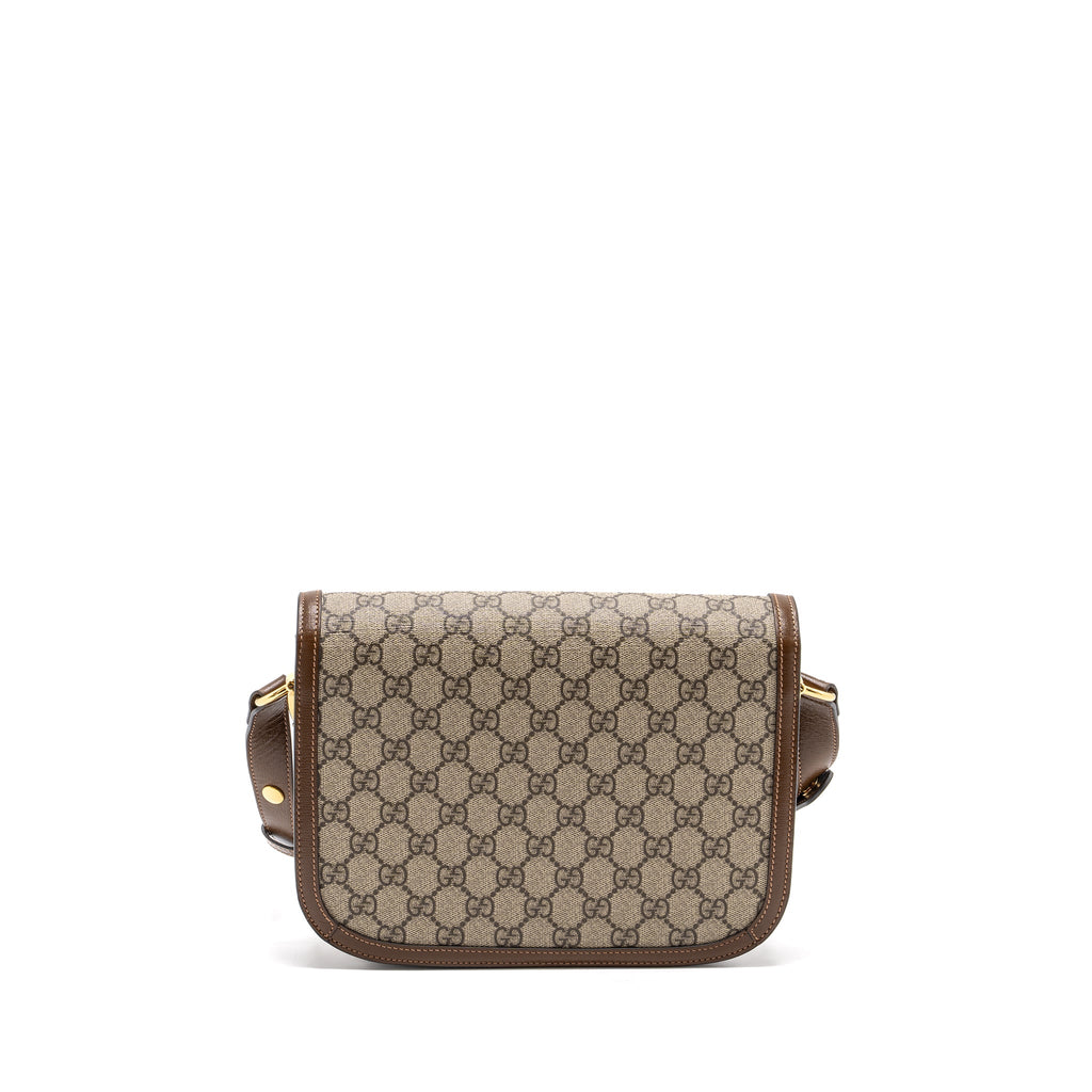 GUCCI HORSEBIT 1955 SHOULDER BAG GG SUPREME CANVAS / LEATHER BROWN GHW