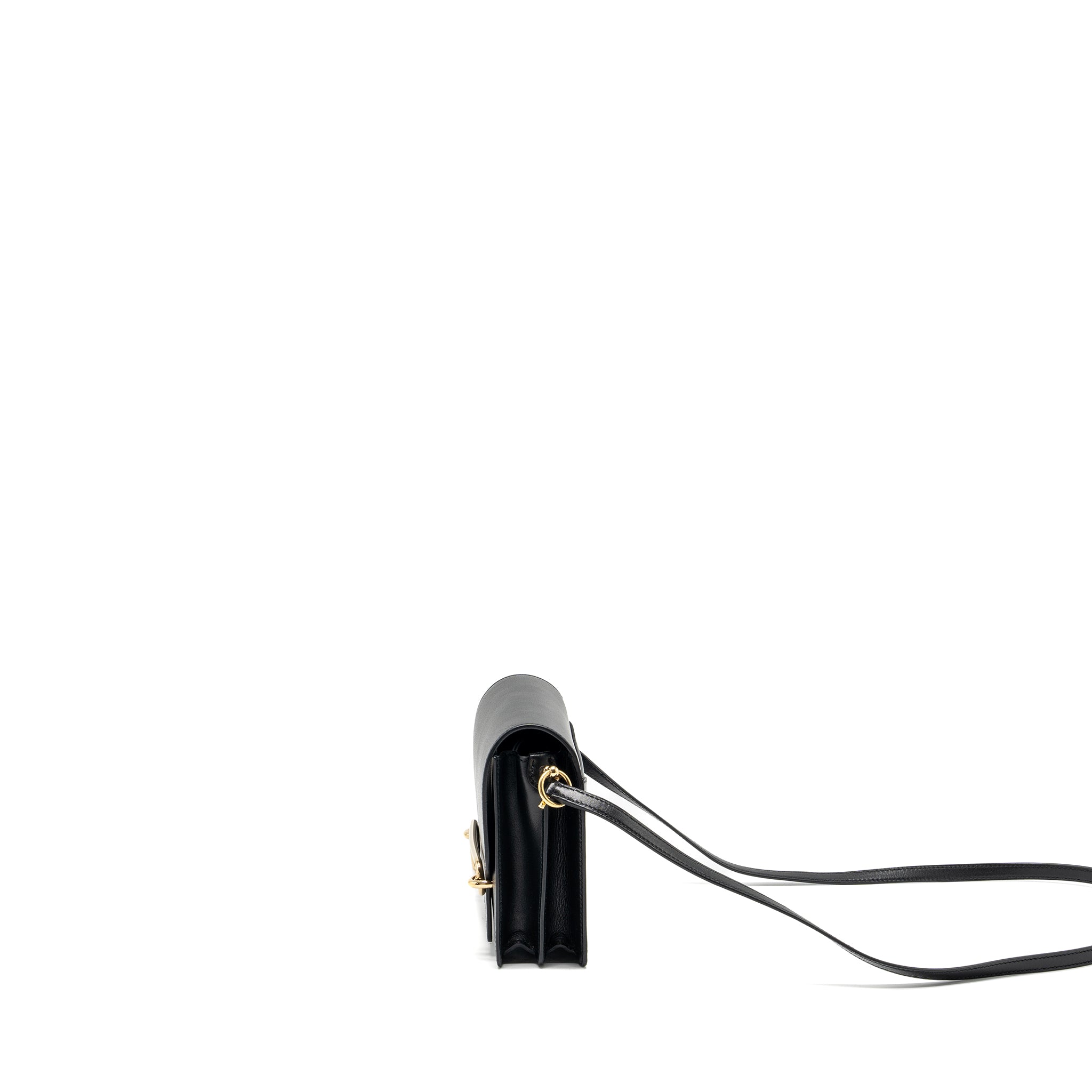 HERMES MINI ROULIS EVERGRAINE BLACK LGHW