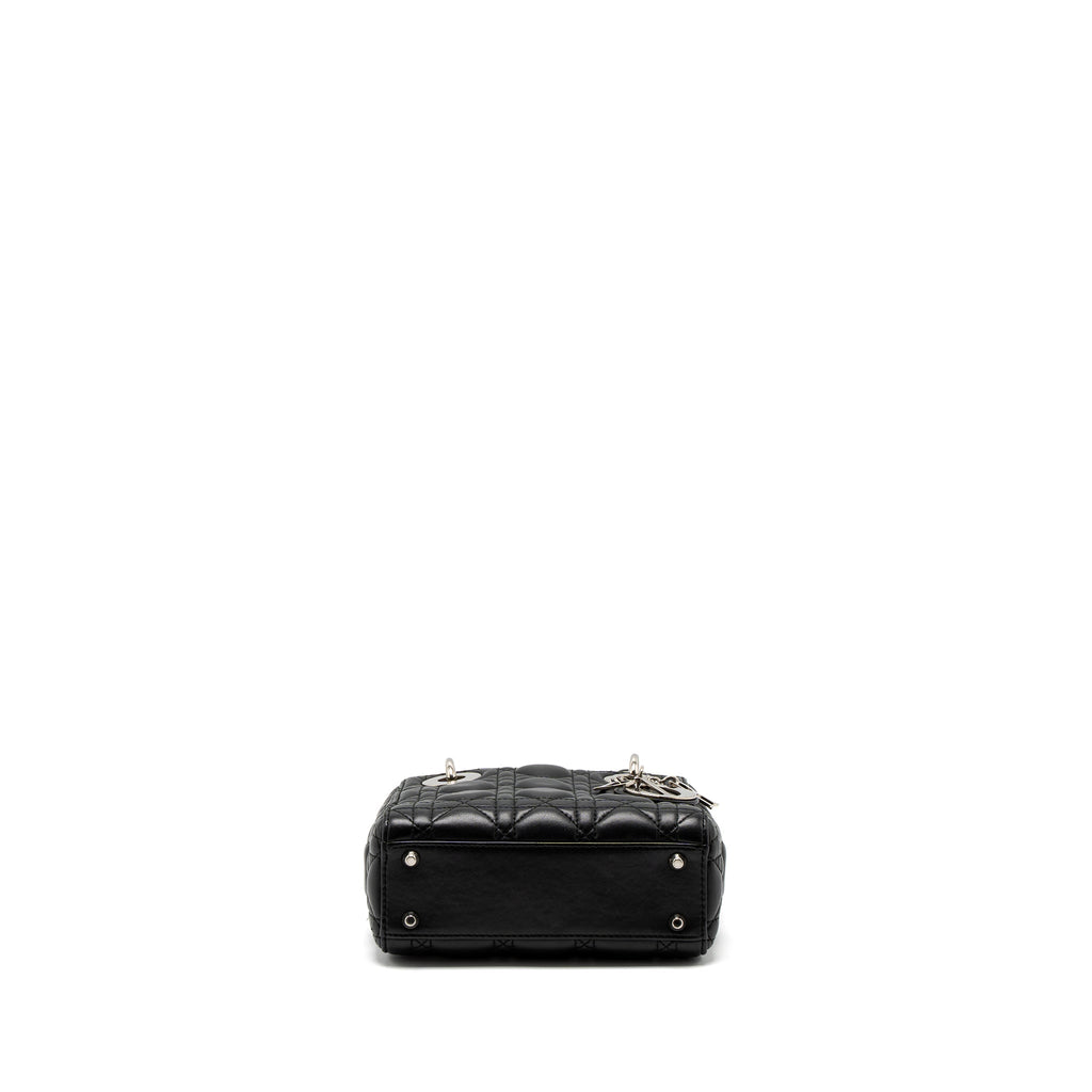 DIOR MINI LADY DIOR LAMBSKIN BLACK SHW