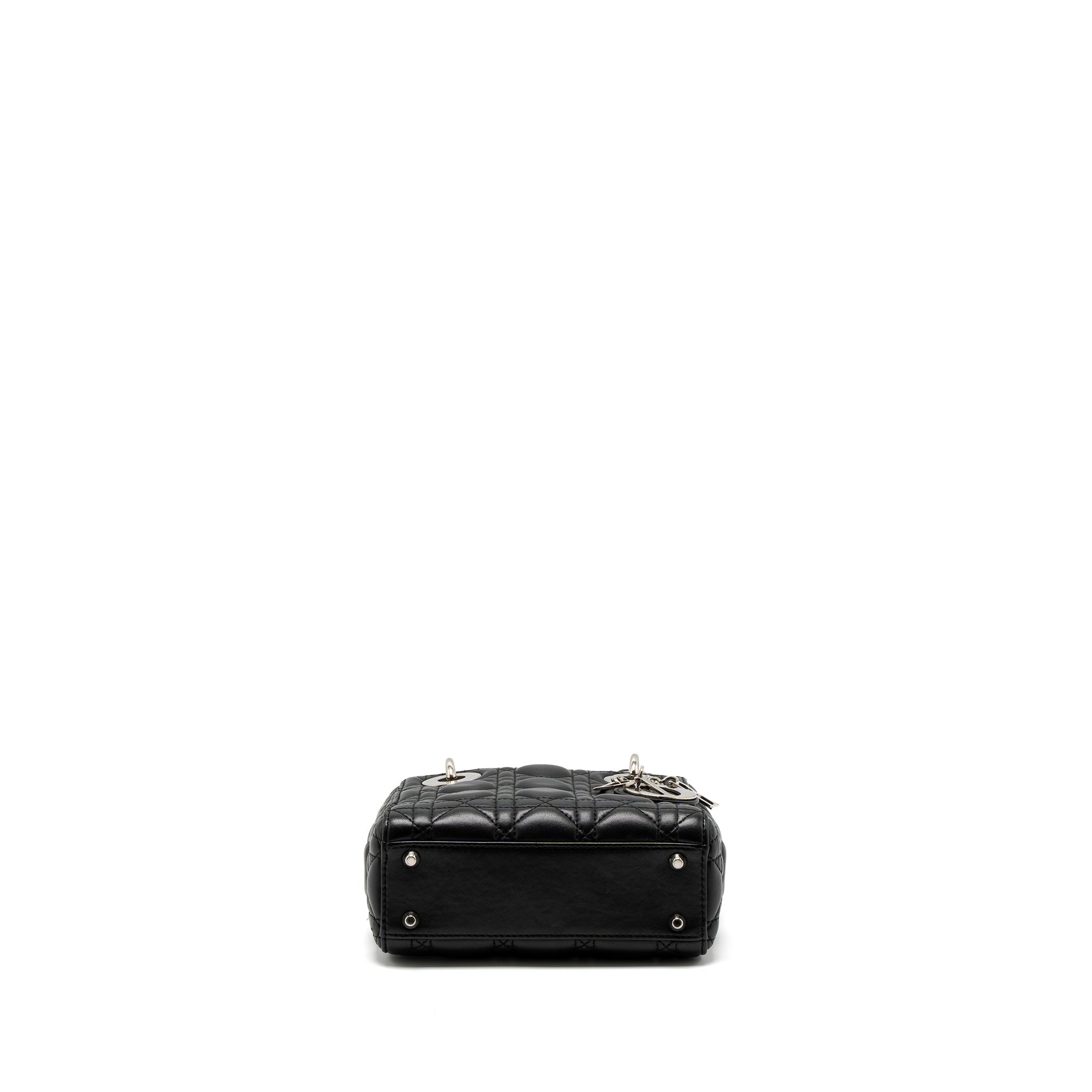 DIOR MINI LADY DIOR LAMBSKIN BLACK SHW