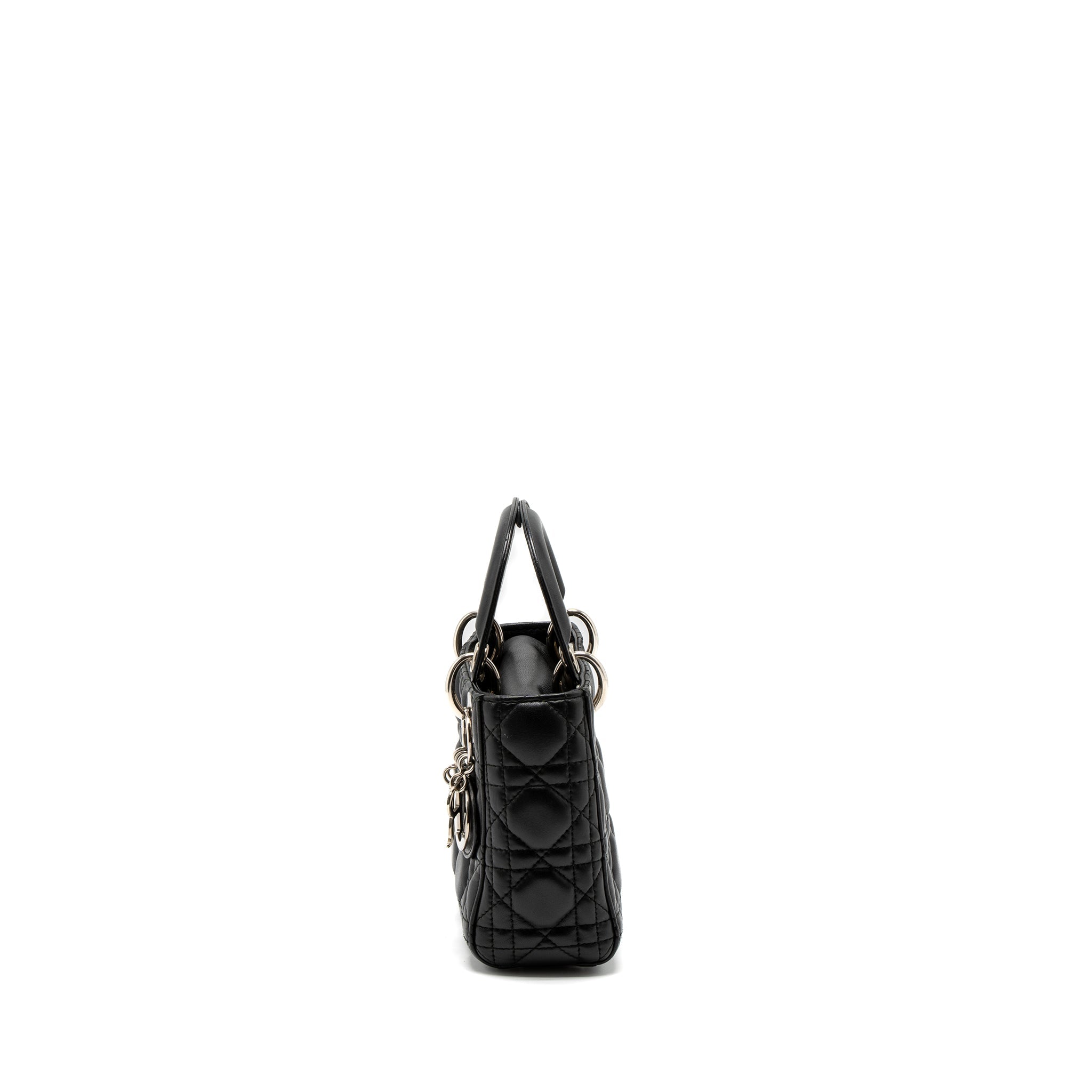 DIOR MINI LADY DIOR LAMBSKIN BLACK SHW
