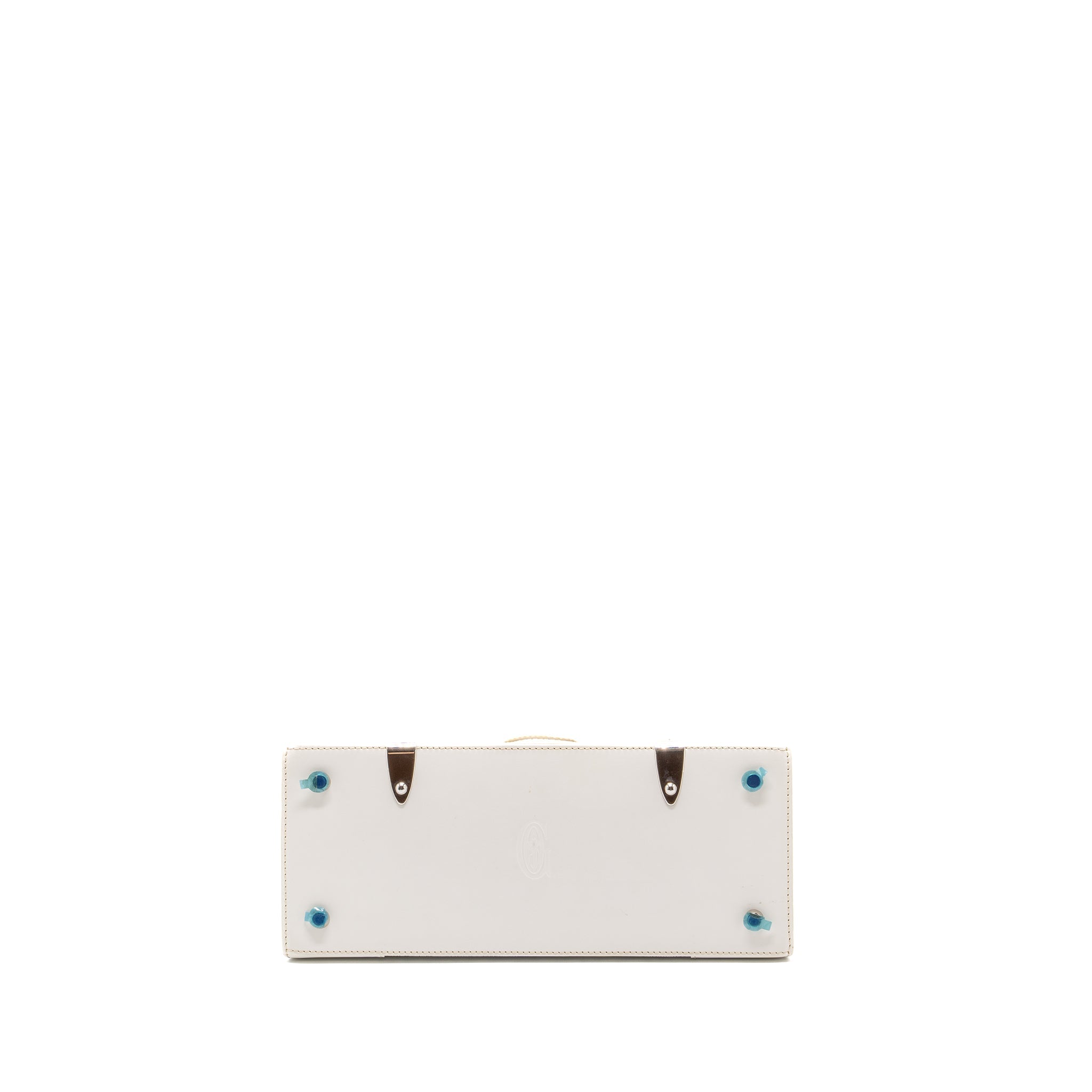 GOYARD STRUCTURE SAIGON PM BAG CANVAS / CALFSKIN WHITE SHW
