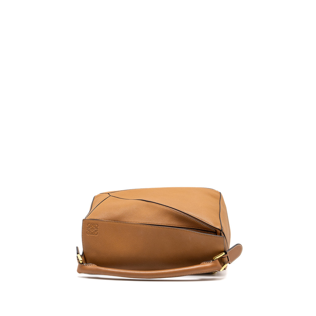 LOEWE MEDIUM PUZZLE BAG IN GRAINED CALFSKIN GOLD GHW