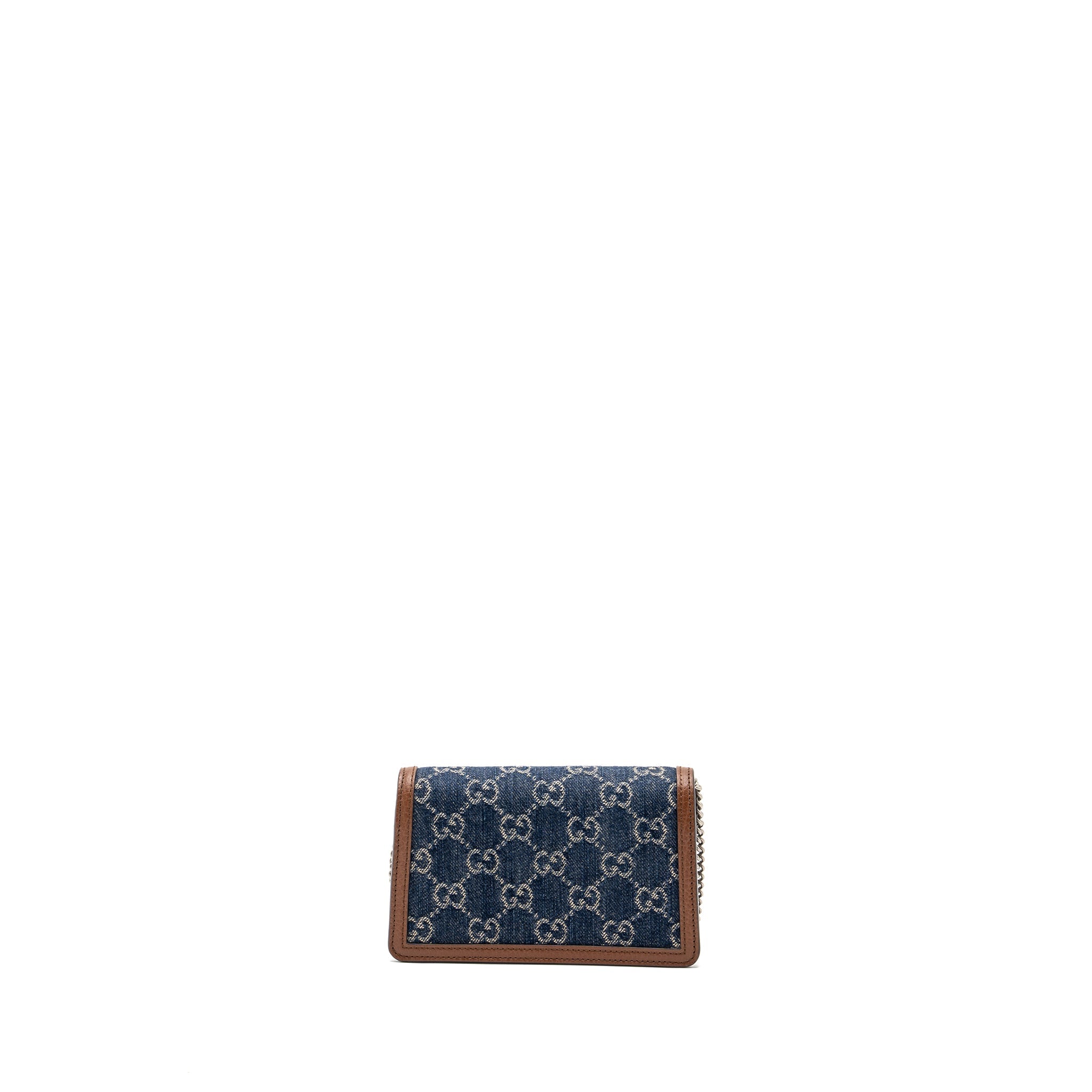 GUCCI DIONYSUS SUPER MINI BLUE DENIM/ LEATHER SHW