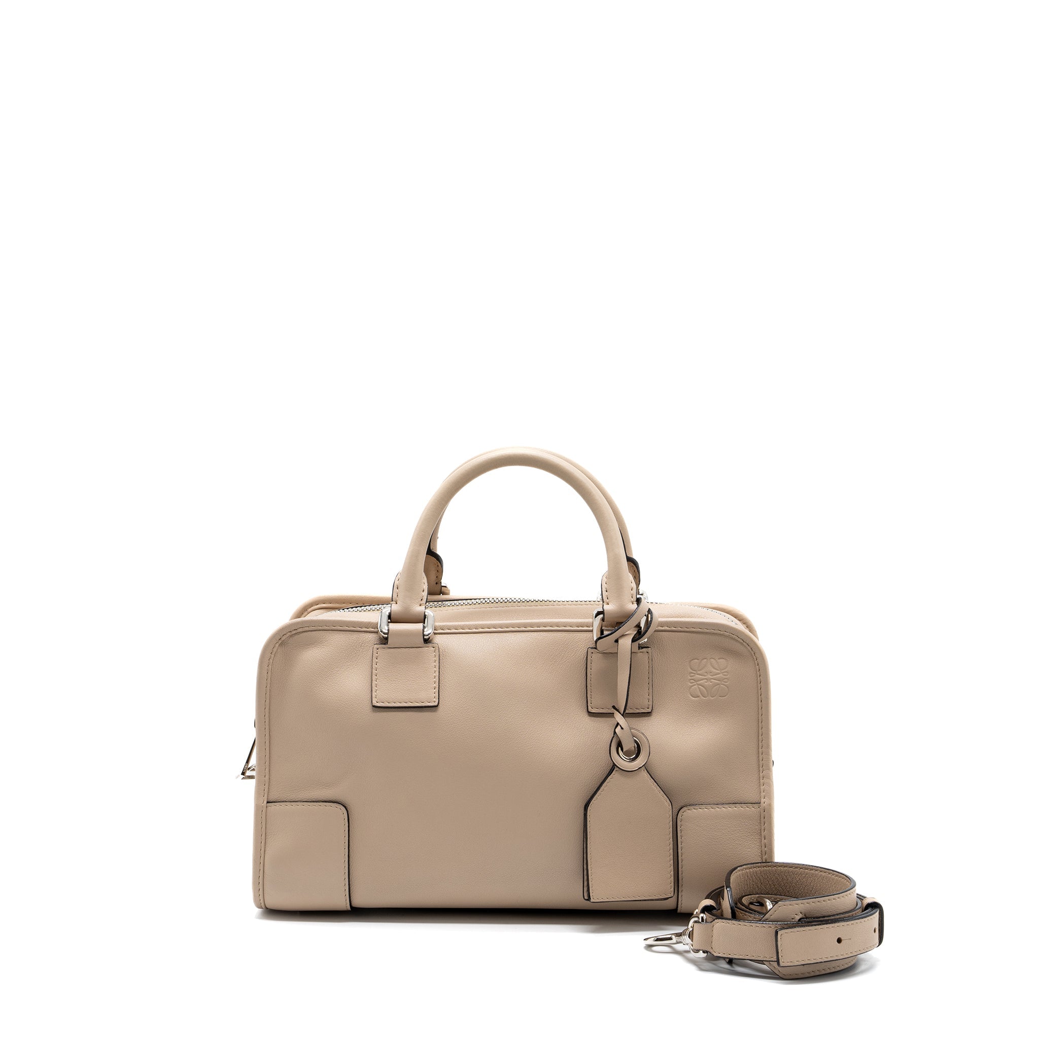 LOEWE AMAZONA 28 NAPPA LEATHER ASH SHW