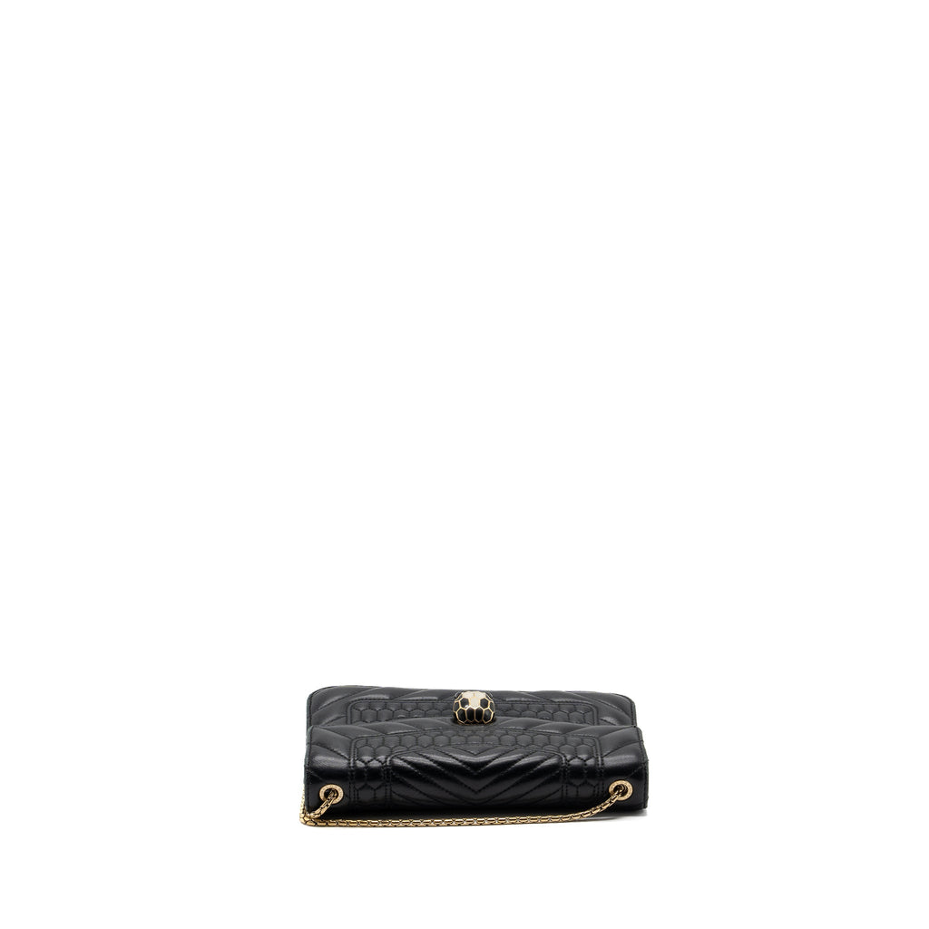 BVLGARI SERPENTI FOREVER SHOULDER BAG LEATHER BLACK LGHW