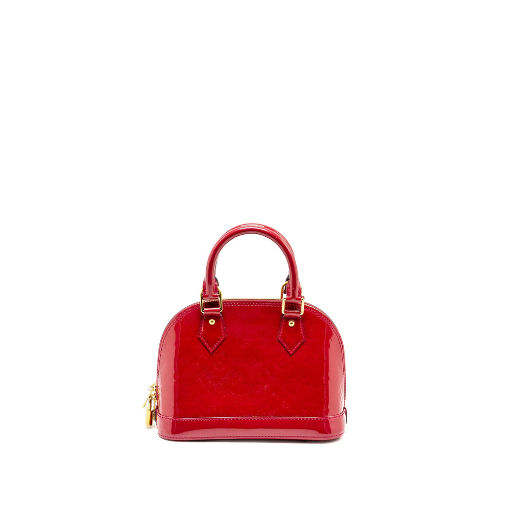 LOUIS VUITTON ALMA BB PATENT RED GHW