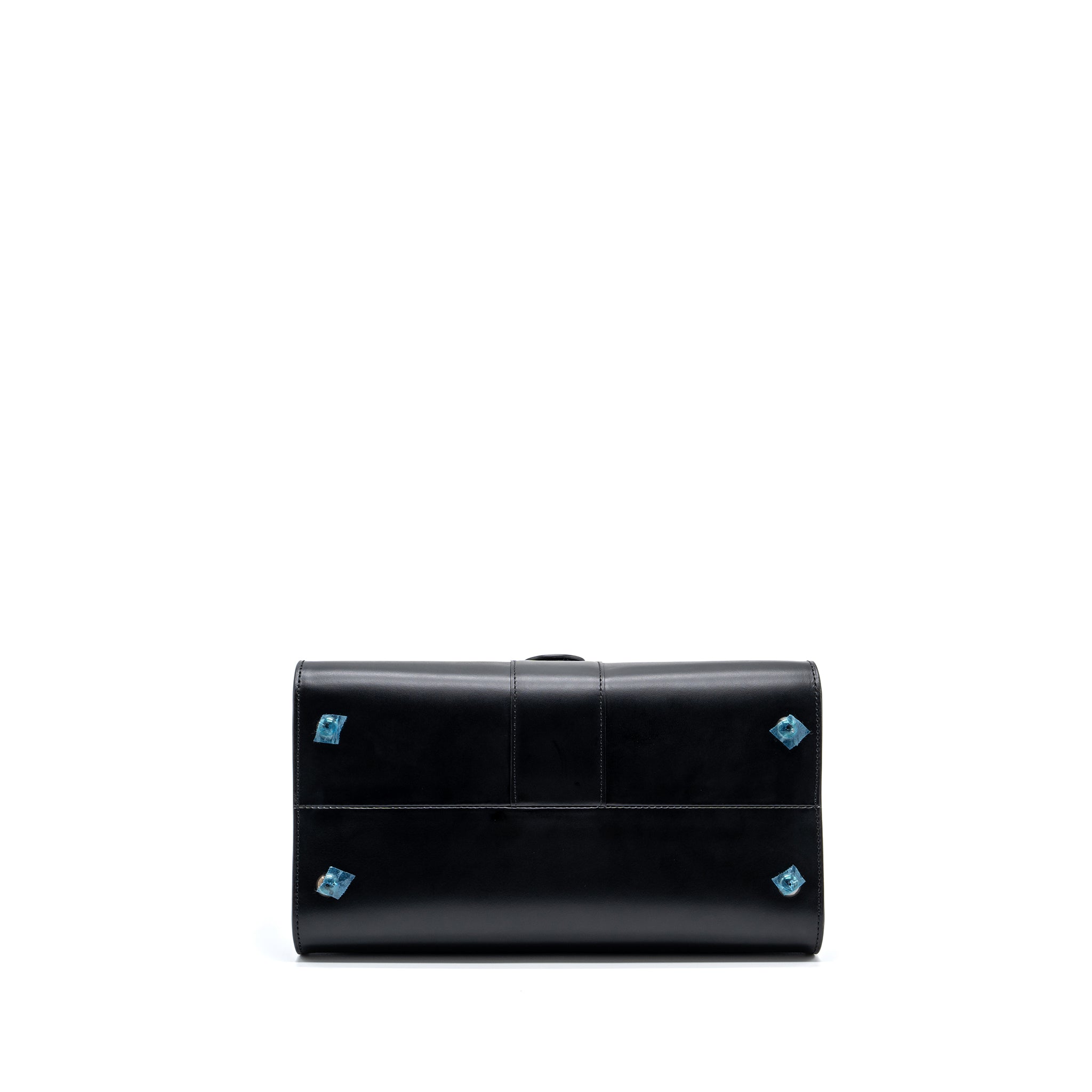 DELVAUX L’HUMOUR BRILLIANT CECI N’EST PAS UN DELVAUX BAG BOX CALFSKIN BLACK SHW
