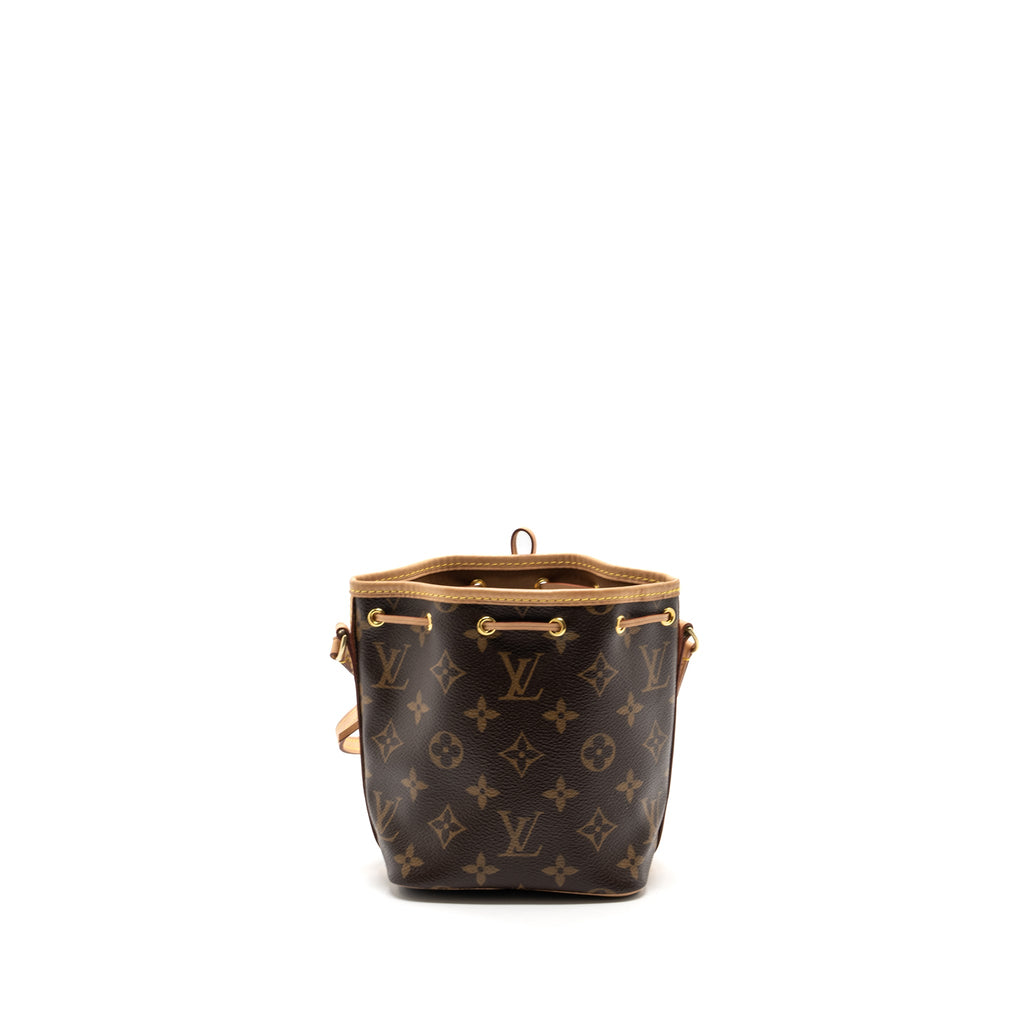 LOUIS VUITTON NANO NOE MONOGRAM CANVAS GHW