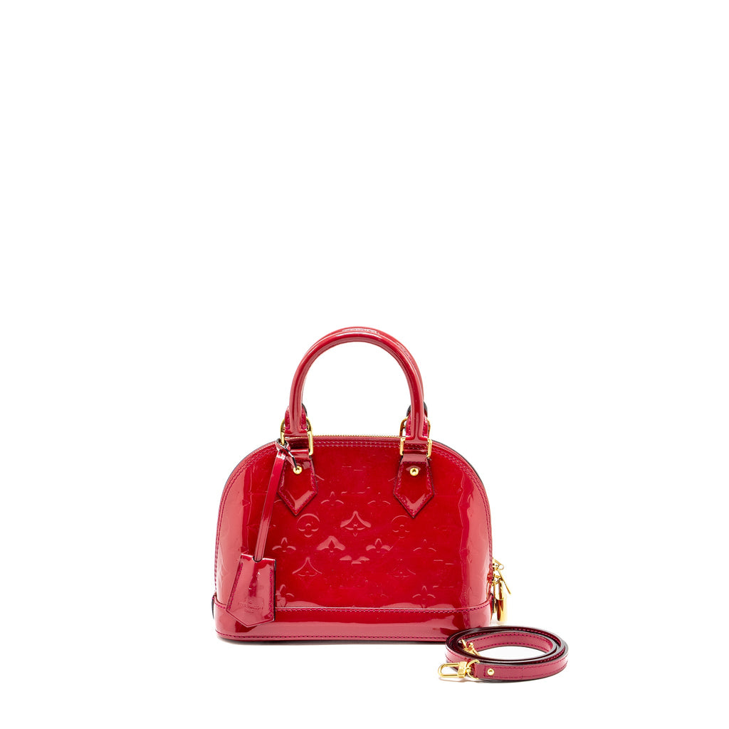 LOUIS VUITTON ALMA BB PATENT RED GHW