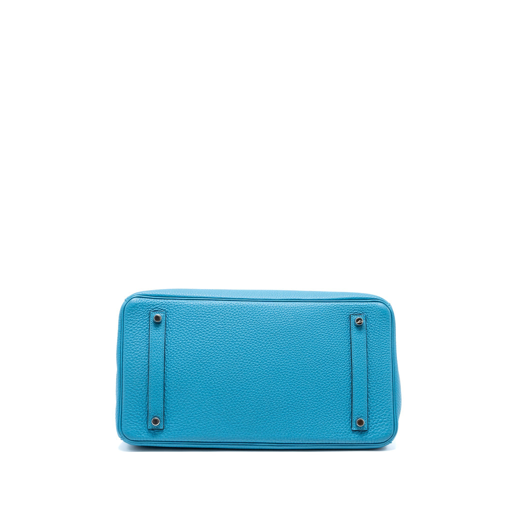 HERMES BIRKIN 35 TOGO TURQUOISE BLUE SHW