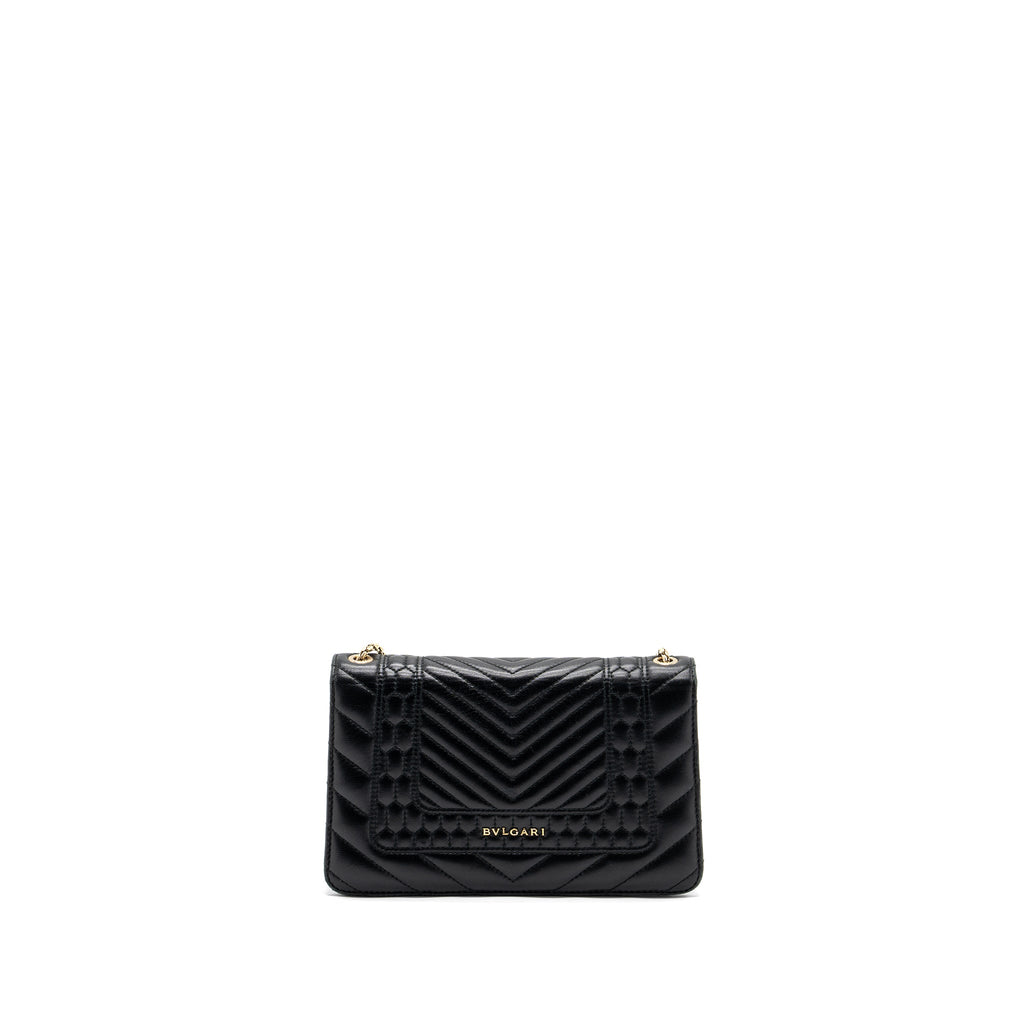 BVLGARI SERPENTI FOREVER SHOULDER BAG LEATHER BLACK LGHW