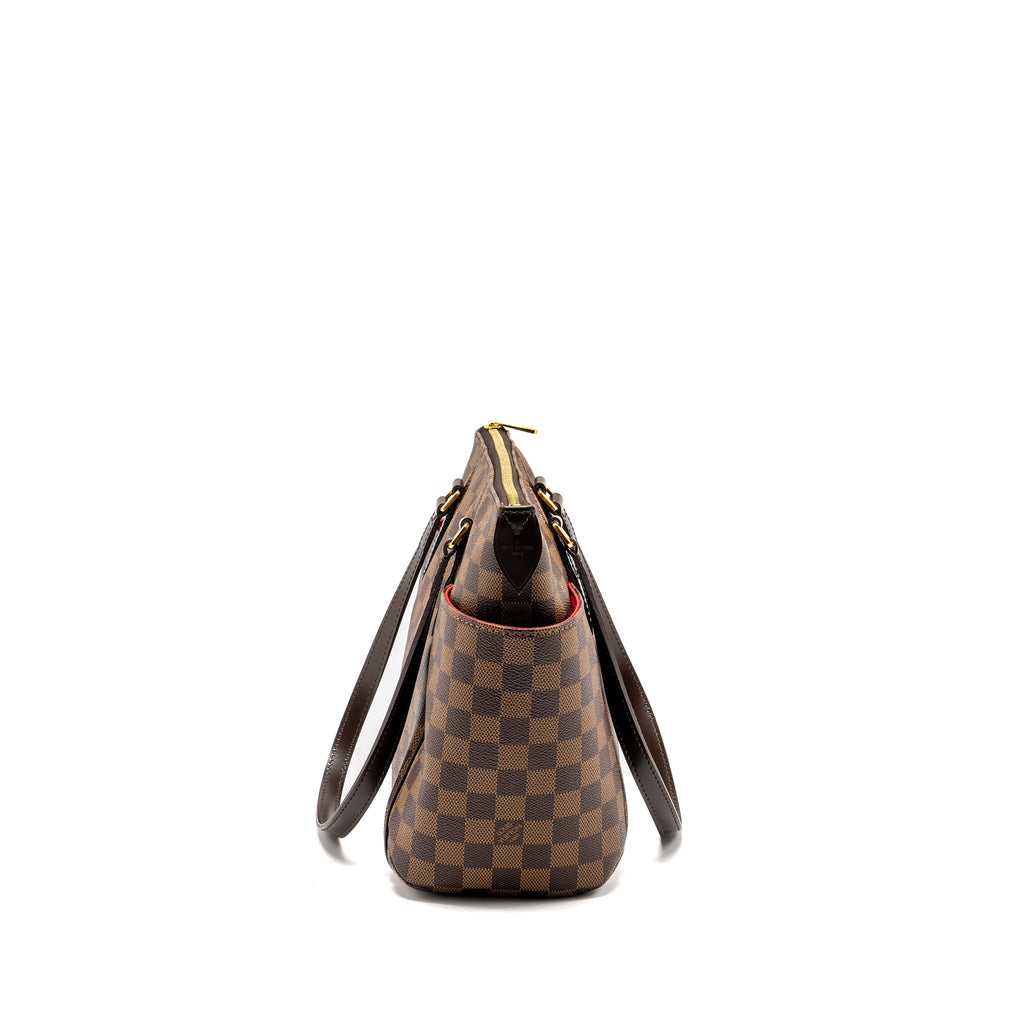 LOUIS VUITTON TOTALLY PM TOTE BAG DAMIER EBENE CANVAS GHW