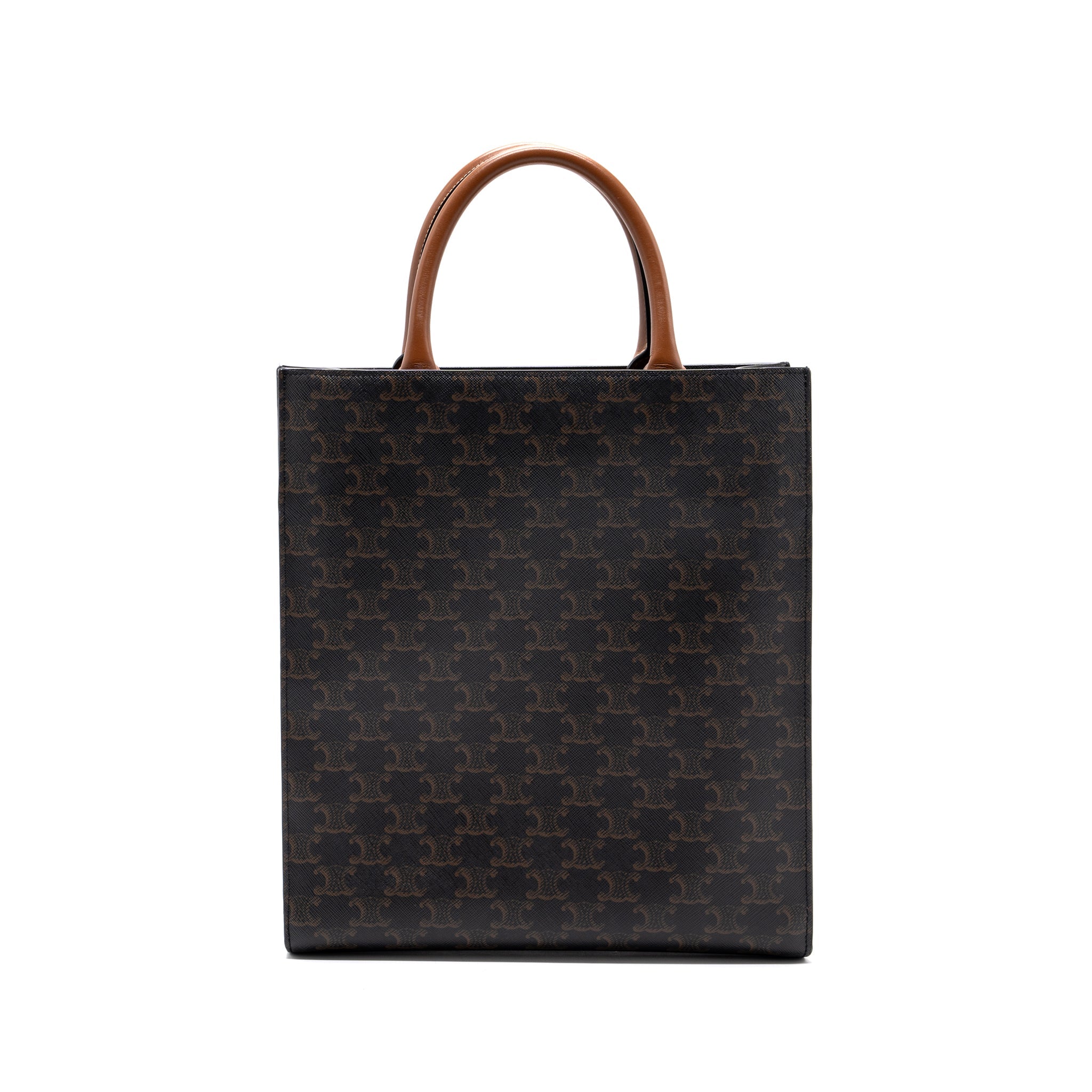 CELINE VERTICAL CABAS TRIOMPHE CANVAS/ LEATHER GHW