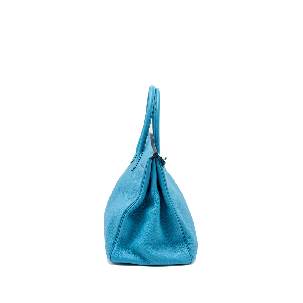 HERMES BIRKIN 35 TOGO TURQUOISE BLUE SHW