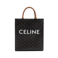CELINE SMALL CABAS VERTICAL TRIOMPHE CANVAS / CALFSKIN TAN GHW