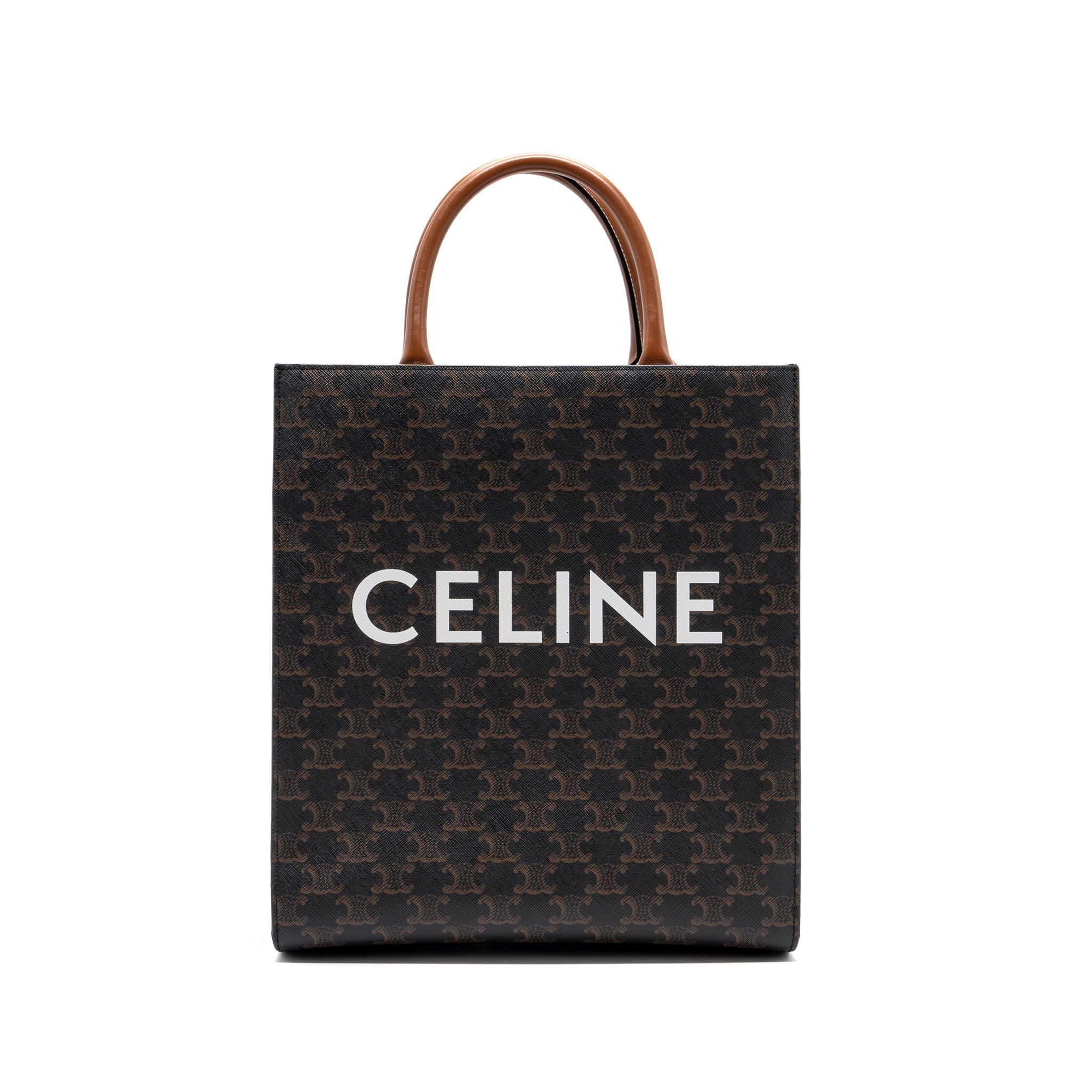 CELINE VERTICAL CABAS TRIOMPHE CANVAS/ LEATHER GHW