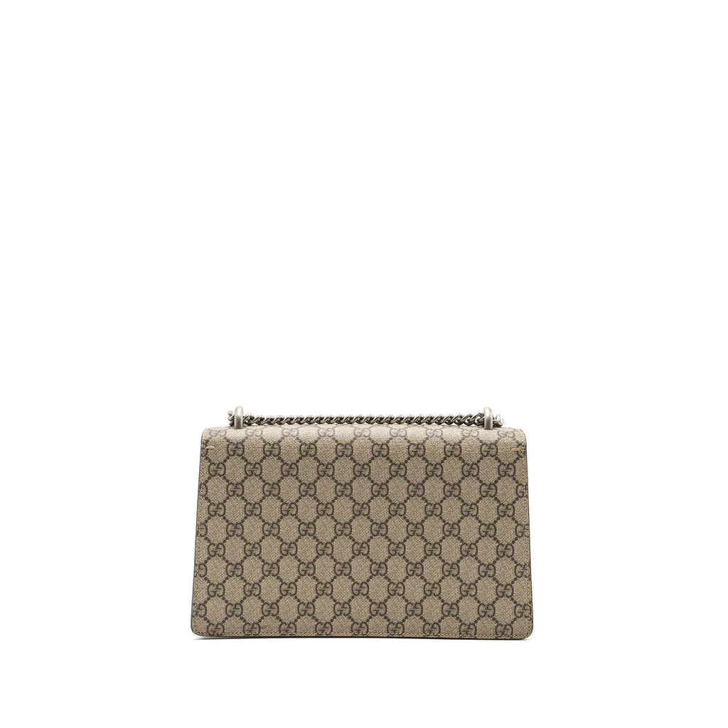 GUCCI SMALL DIONYSUS BAG GG SUPREME CANVAS / SUEDE SHW