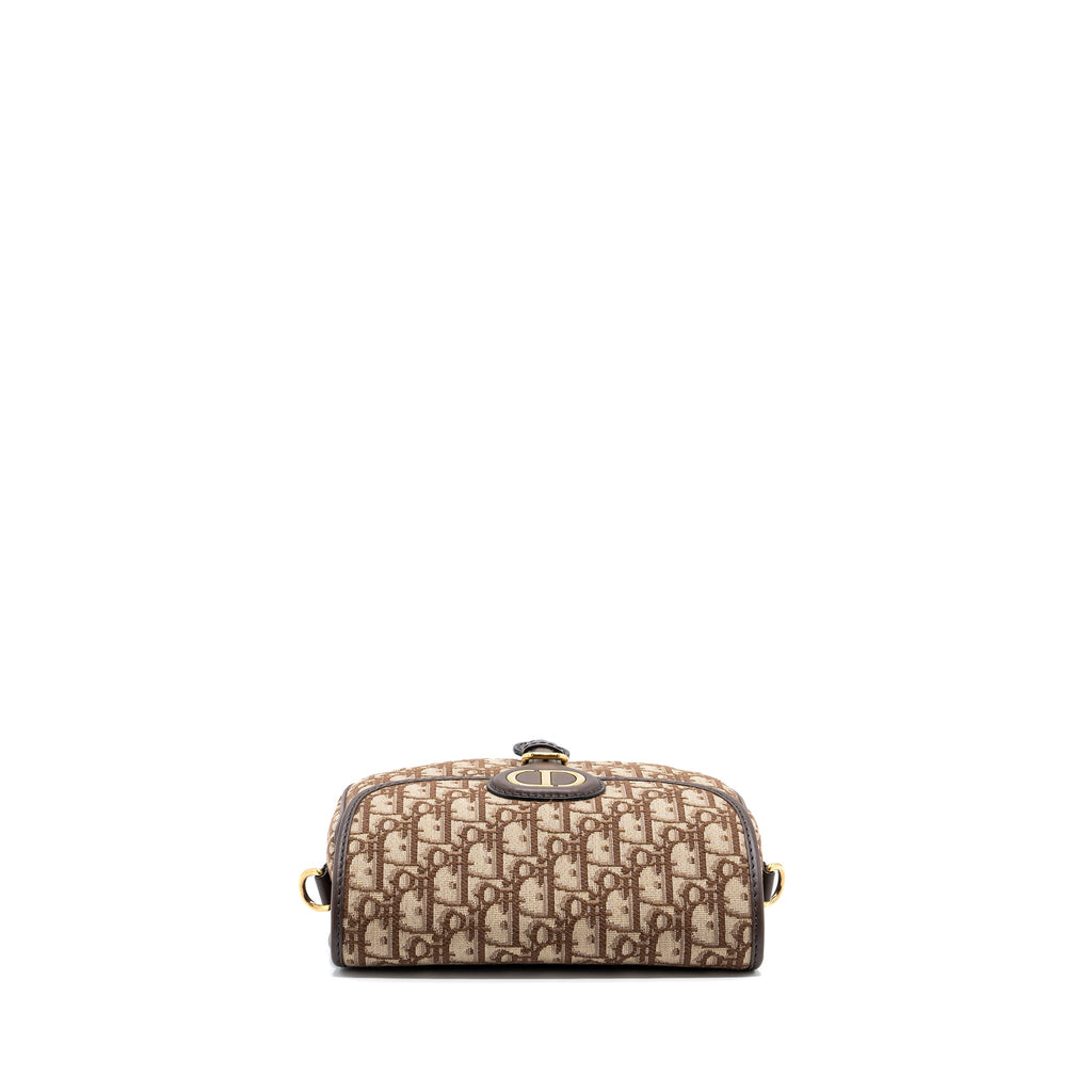 DIOR MEDIUM BOBBY BAG BROWN DIOR OBLIQUE JACQUARD GHW