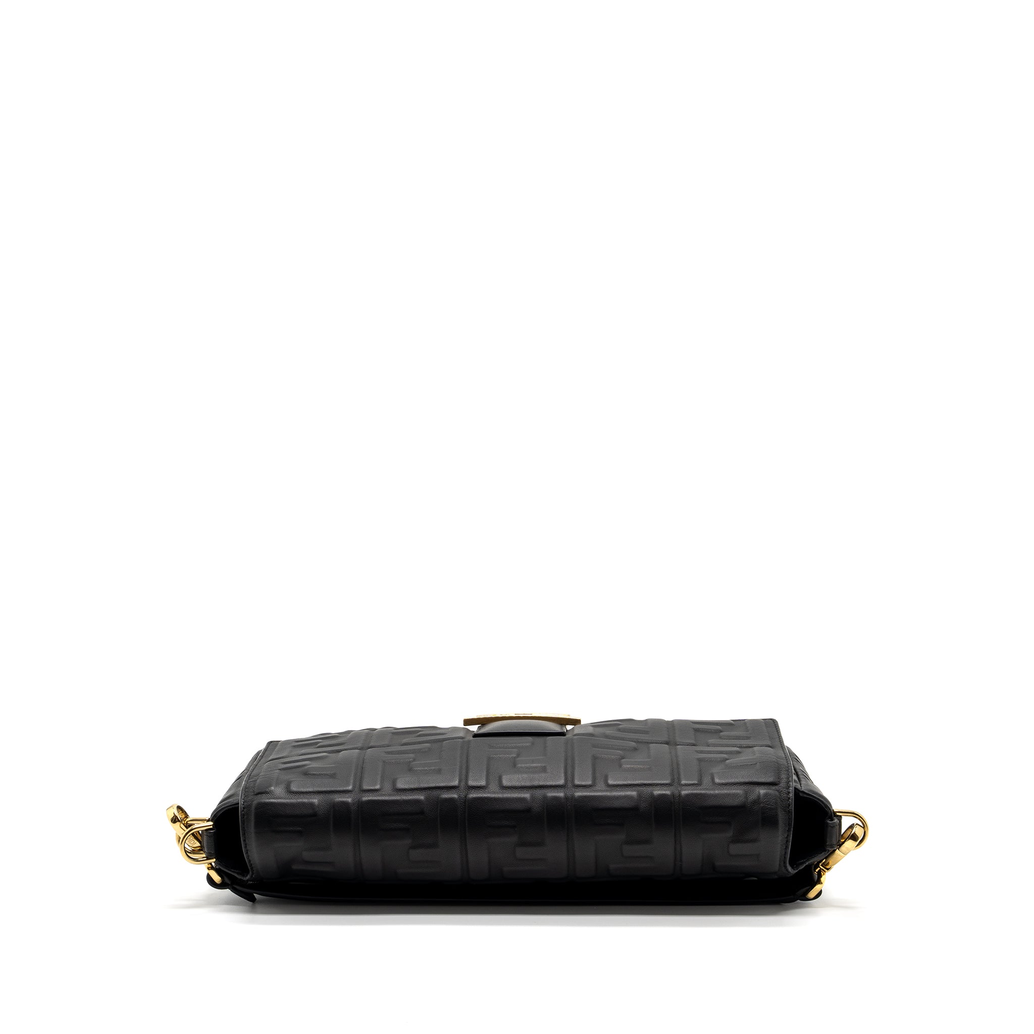 FENDI LARGE BAGUETTE BAG NAPPA BLACK GHW