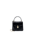 BVLGARI SERPENTI FOREVER TOP HANDLE CROSSBODY BAG LEATHER BLACK LGHW