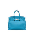 HERMES BIRKIN 35 TOGO TURQUOISE BLUE SHW