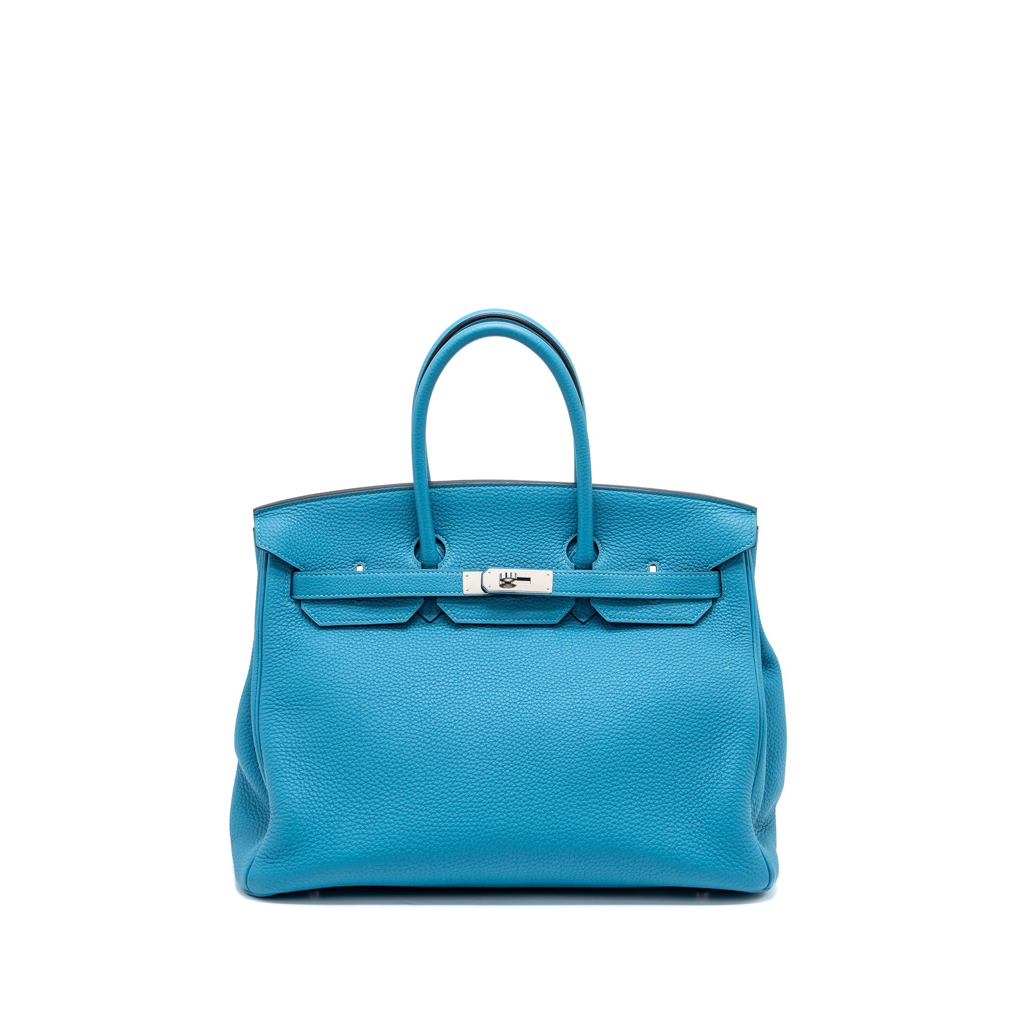 HERMES BIRKIN 35 TOGO TURQUOISE BLUE SHW