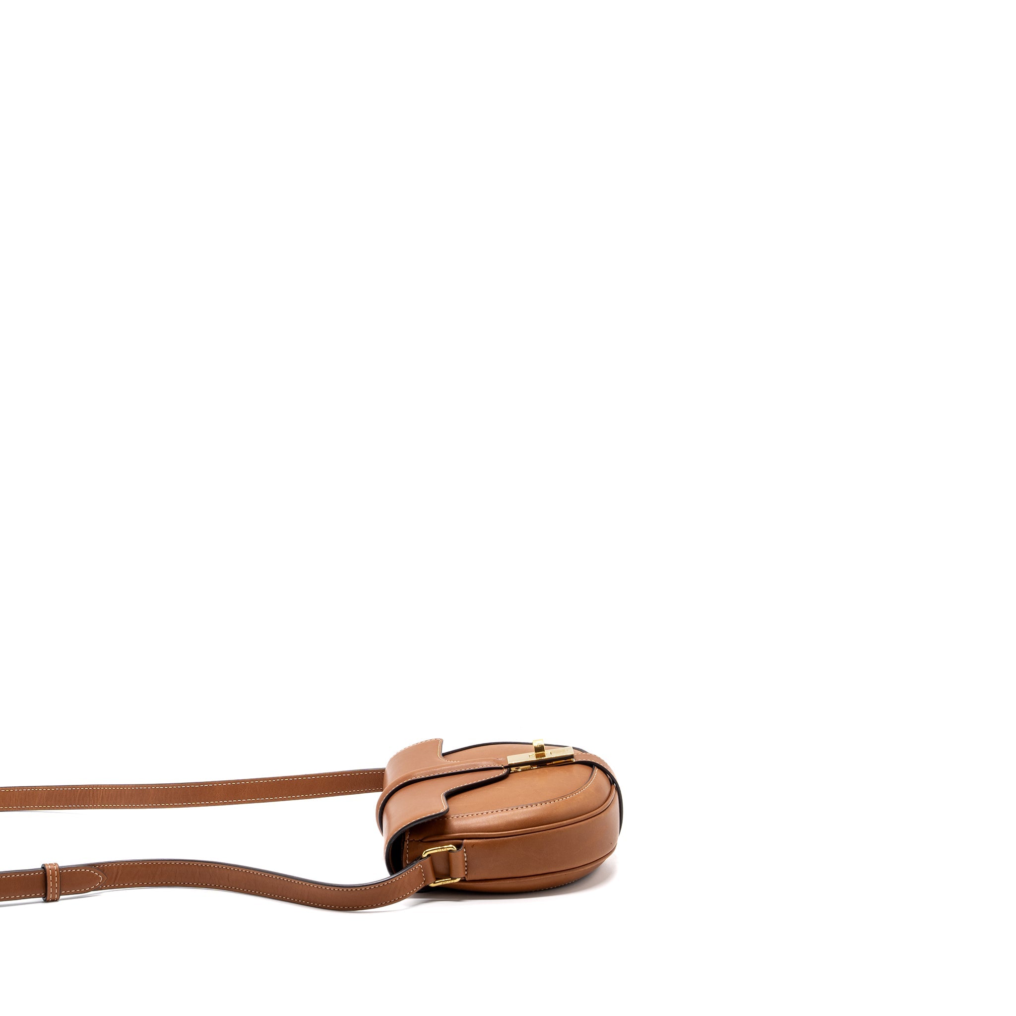CELINE BESACE BAG CALFSKIN BROWN GHW