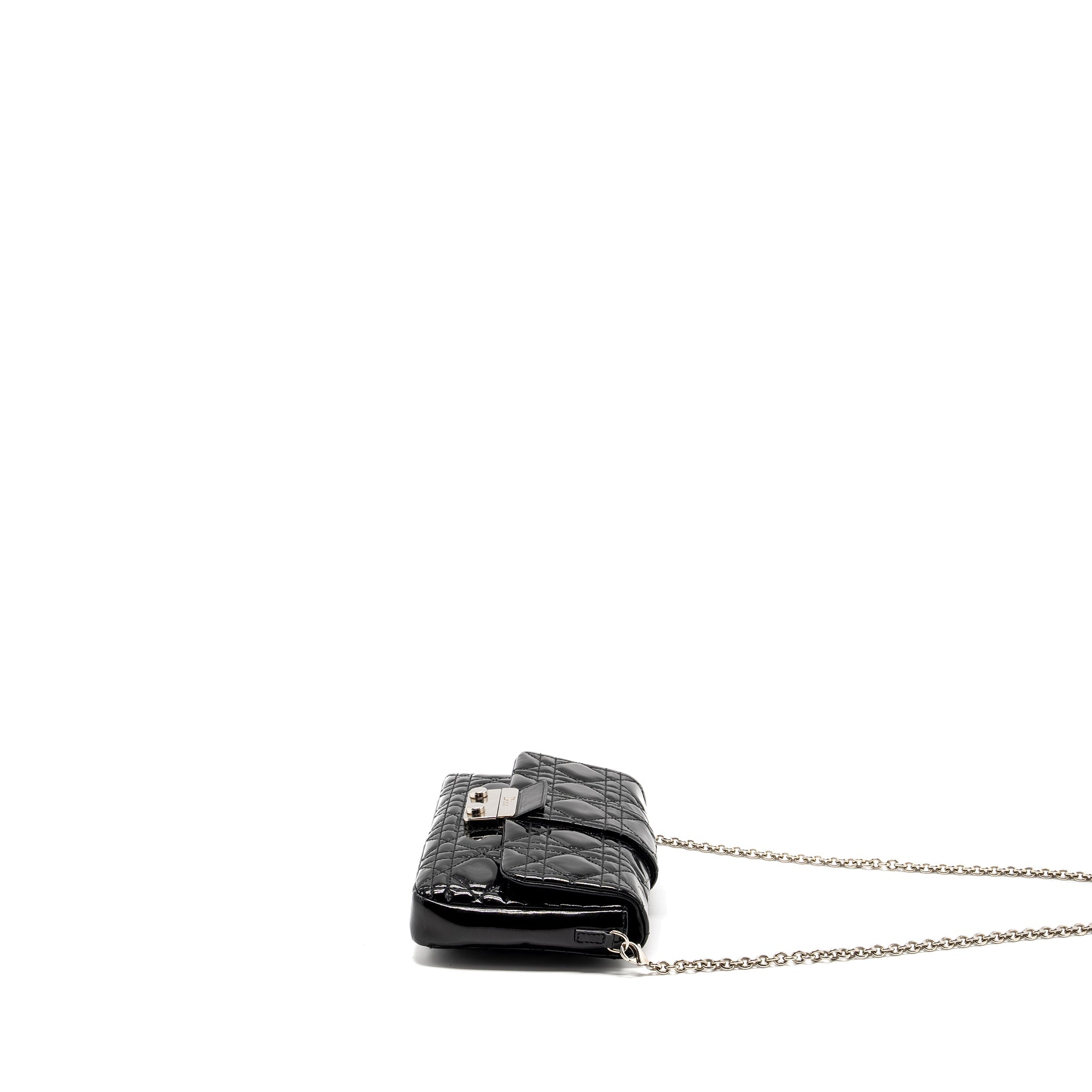 DIOR MISS DIOR POCHETTE PATENT BLACK SHW