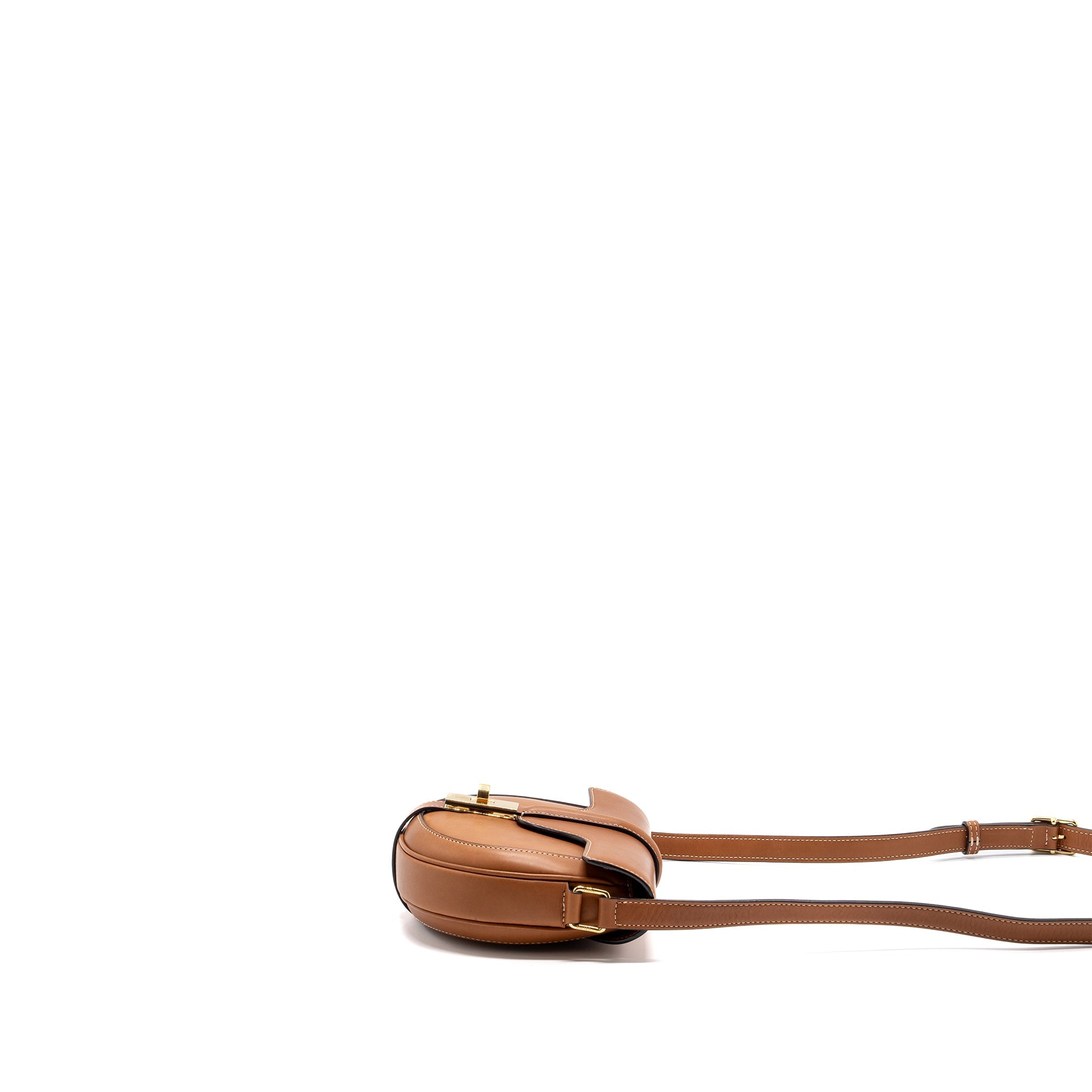 CELINE BESACE BAG CALFSKIN BROWN GHW