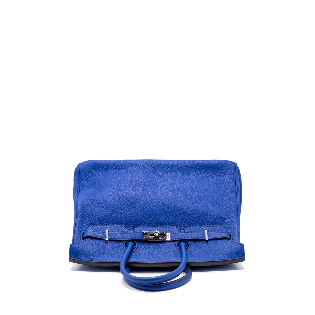 HERMES BIRKIN 35 CLEMENCE BLUE ELECTRIC SHW