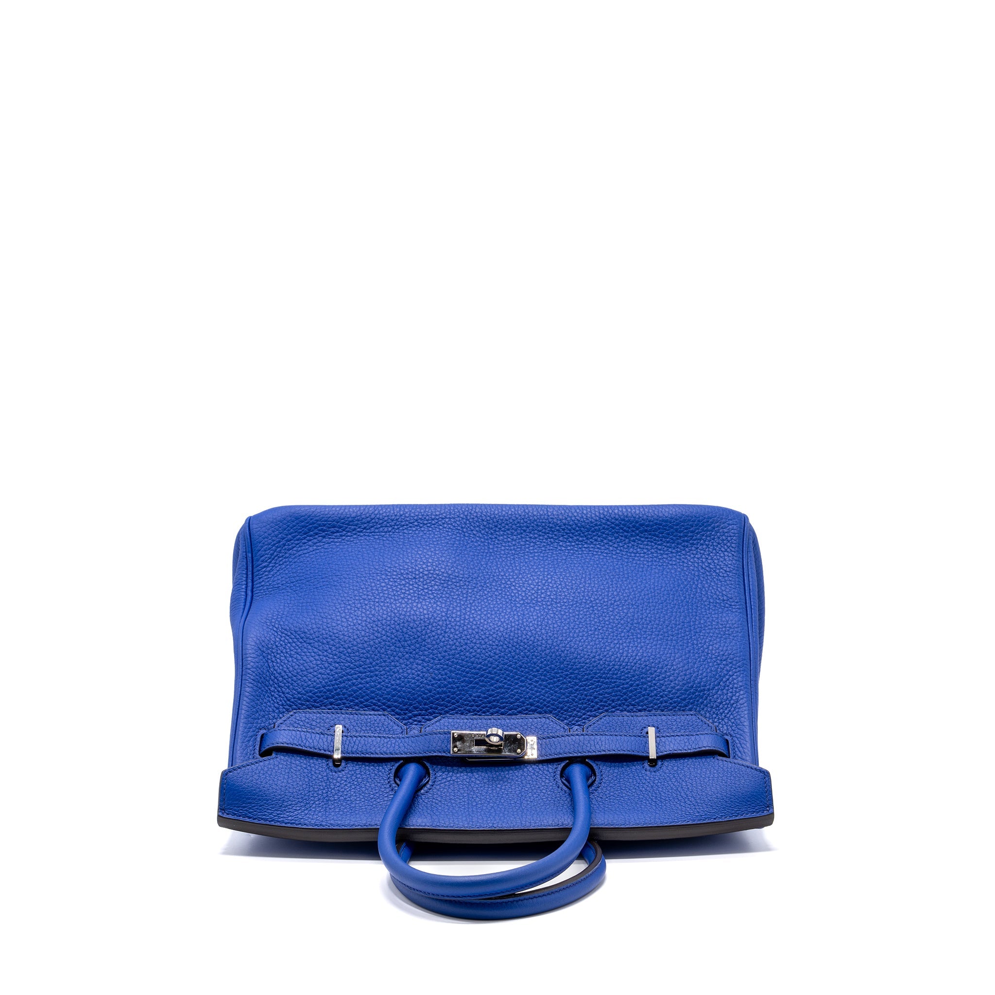 HERMES BIRKIN 35 CLEMENCE BLUE ELECTRIC SHW
