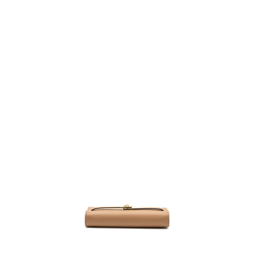 HERMES KELLY TO GO EPSOM CHAI/ MAUVE SYLVESTRE GHW