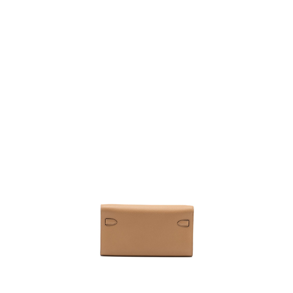 HERMES KELLY TO GO EPSOM CHAI/ MAUVE SYLVESTRE GHW