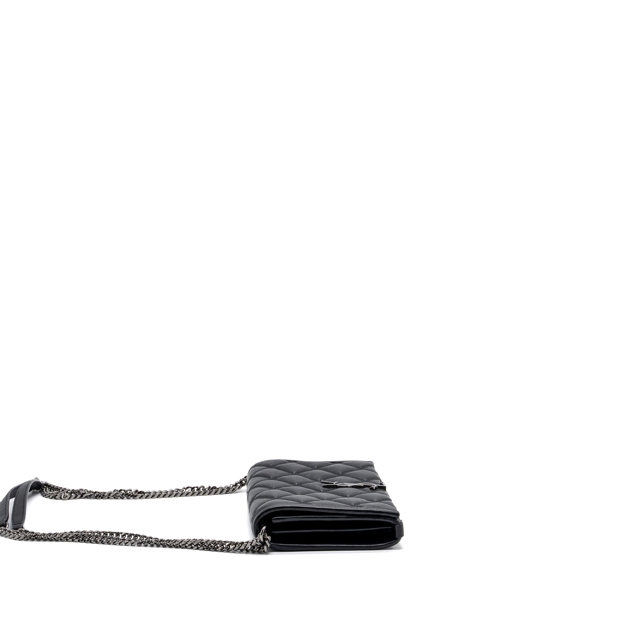 SAINT LAURENT/YSL BECKY CHAIN BAG QUILTED LAMBSKIN BLACK SHW