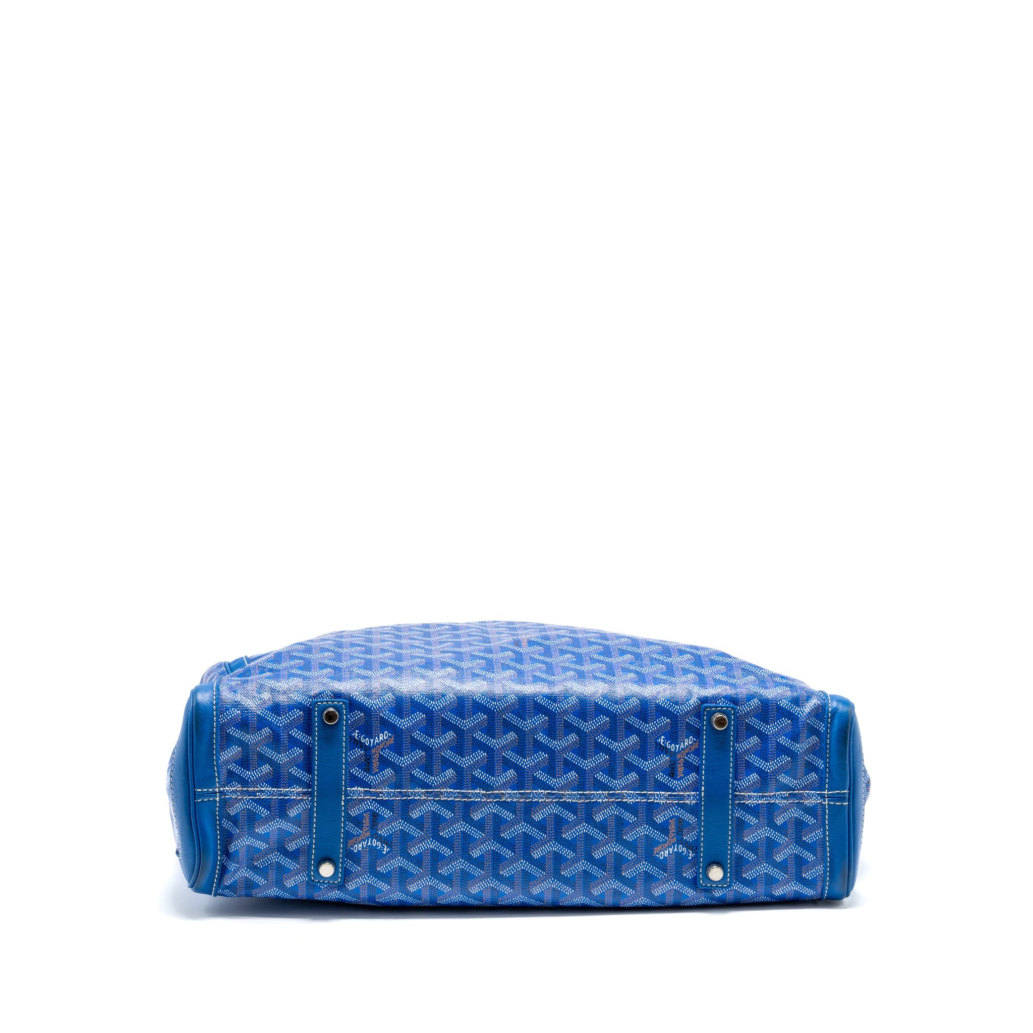 GOYARD VOLTAIRE SMILE TOTE GOYARDINE CANVAS /CALFSKIN BLUE/MULTICOLOUR SHW