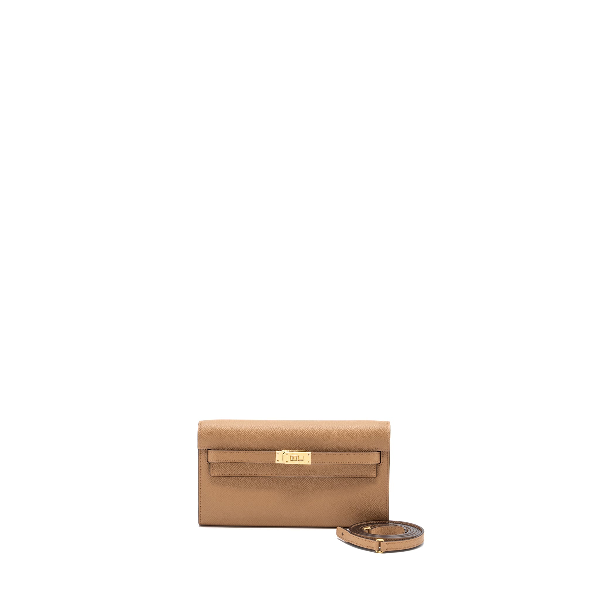 HERMES KELLY TO GO EPSOM CHAI/ MAUVE SYLVESTRE GHW
