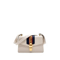 GUCCI SYLVIE SHOULDER BAG CALFSKIN WHITE GHW