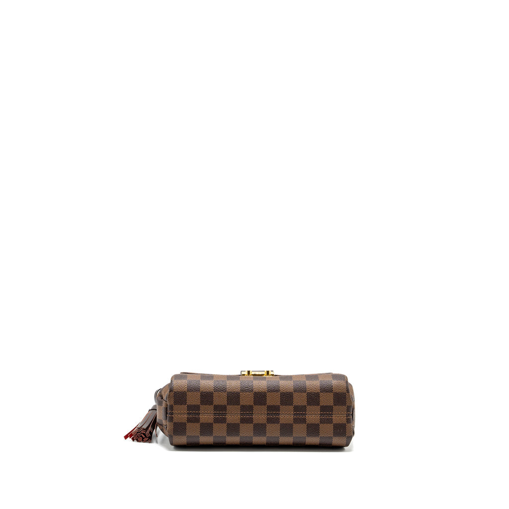 LOUIS VUITTON CROISETTE DAMIER EBENE CANVAS GHW