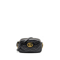 GUCCI MARMONT CAMERA BAG CALFSKIN BLACK GHW