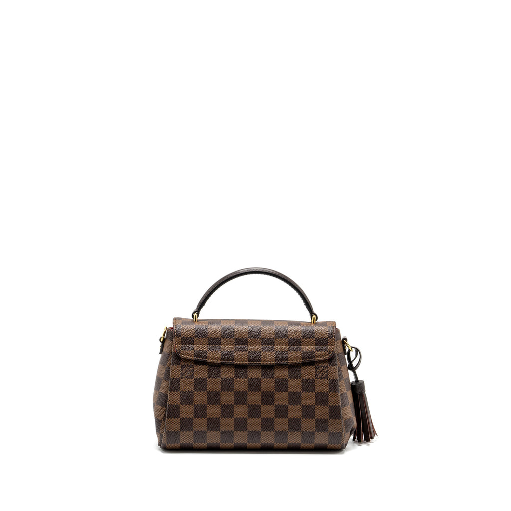 LOUIS VUITTON CROISETTE DAMIER EBENE CANVAS GHW
