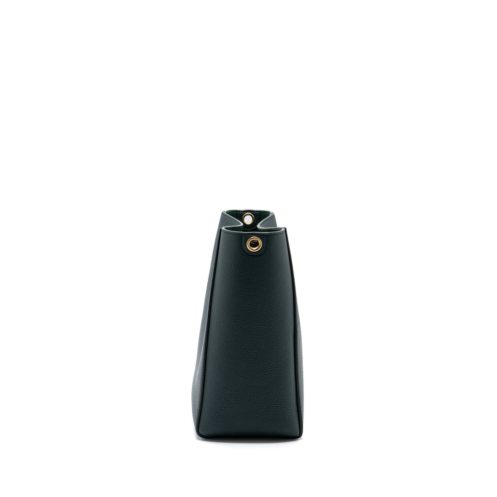 CELINE SANGLE BUCKET BAG CALFSKIN DARK GREEN GHW