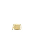 CELINE MINI CLAUDE SHINY CALFSKIN LIGHT YELLOW GHW