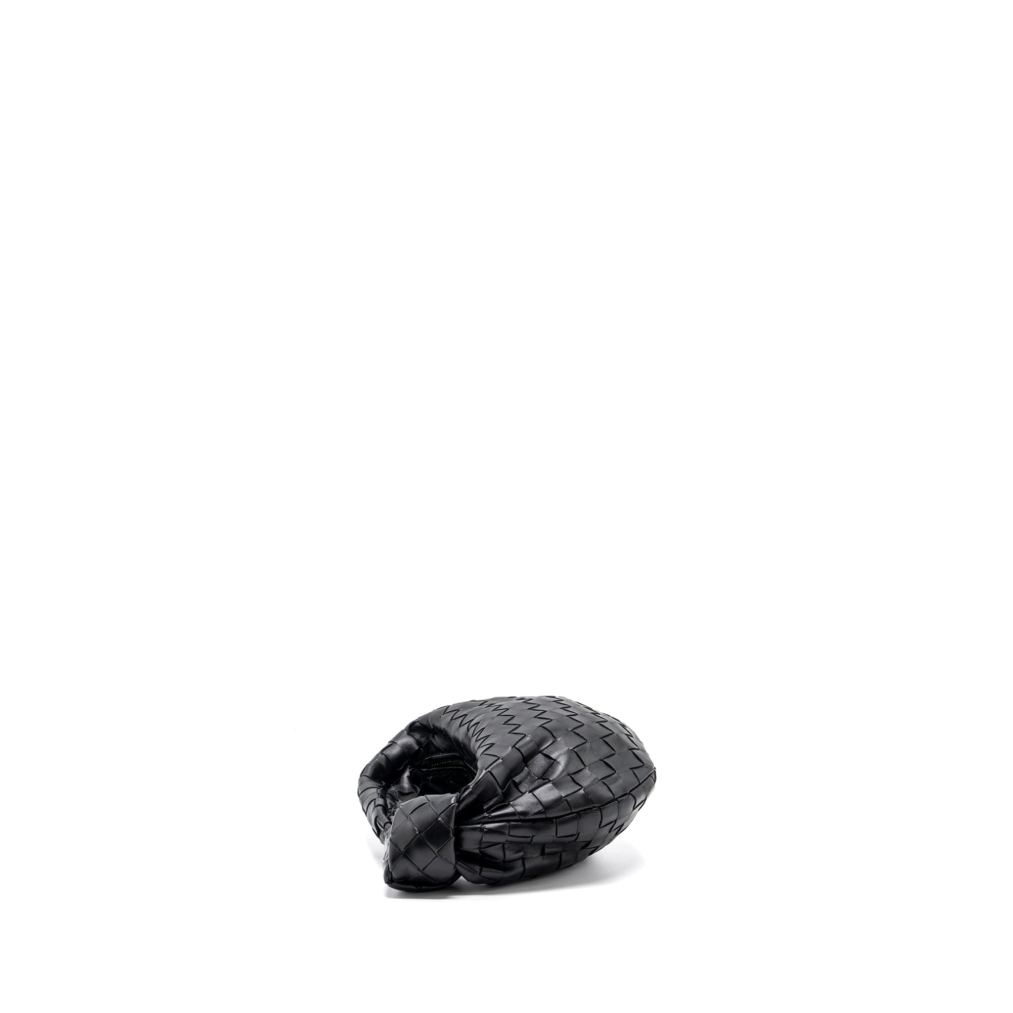 BOTTEGA VENETA MINI JODIE LAMBSKIN BLACK SHW