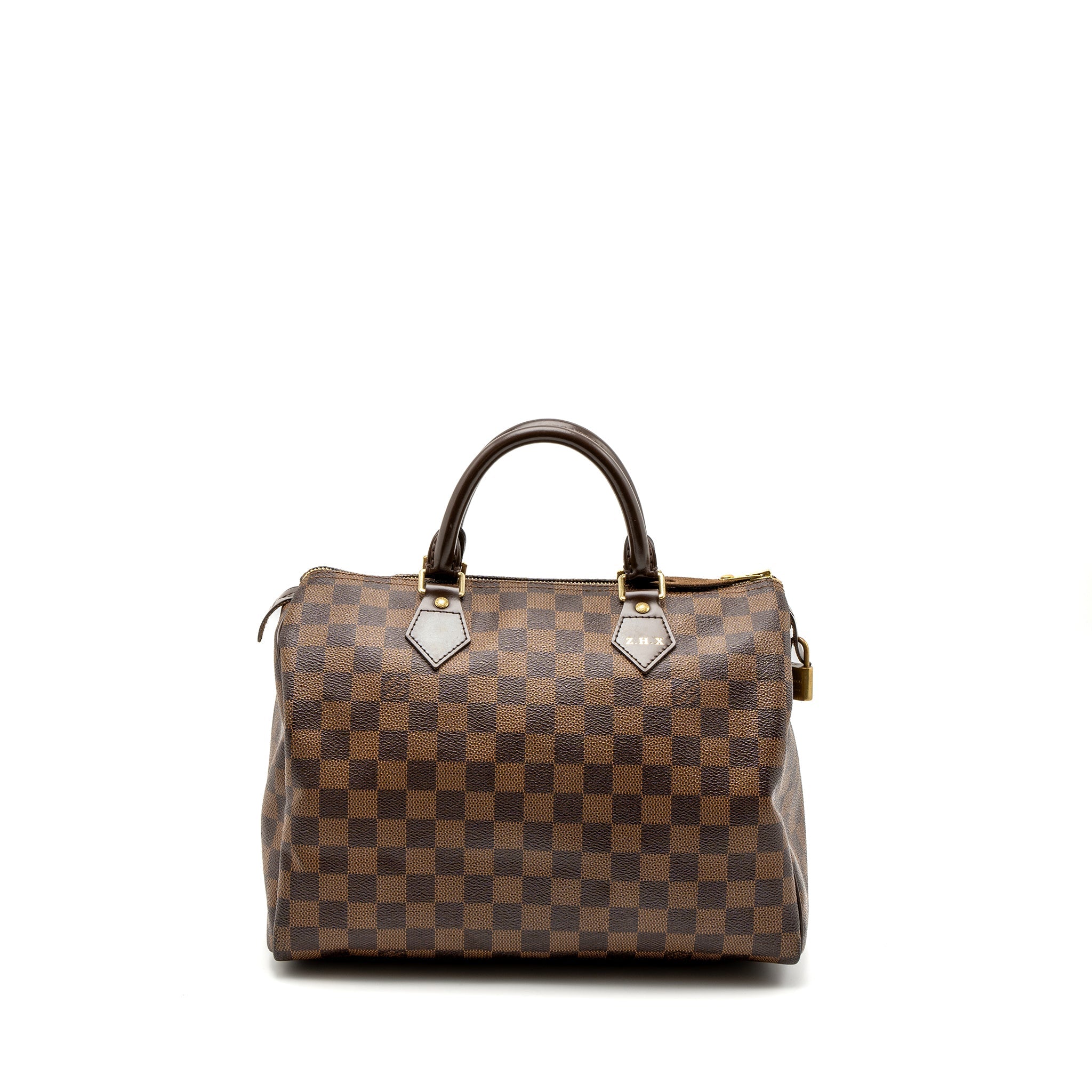 LOUIS VUITTON SPEEDY 30 DAMIER EBENE CANVAS GHW